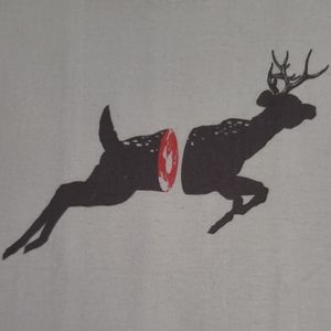 Threadless real men hunt deer with swords tee